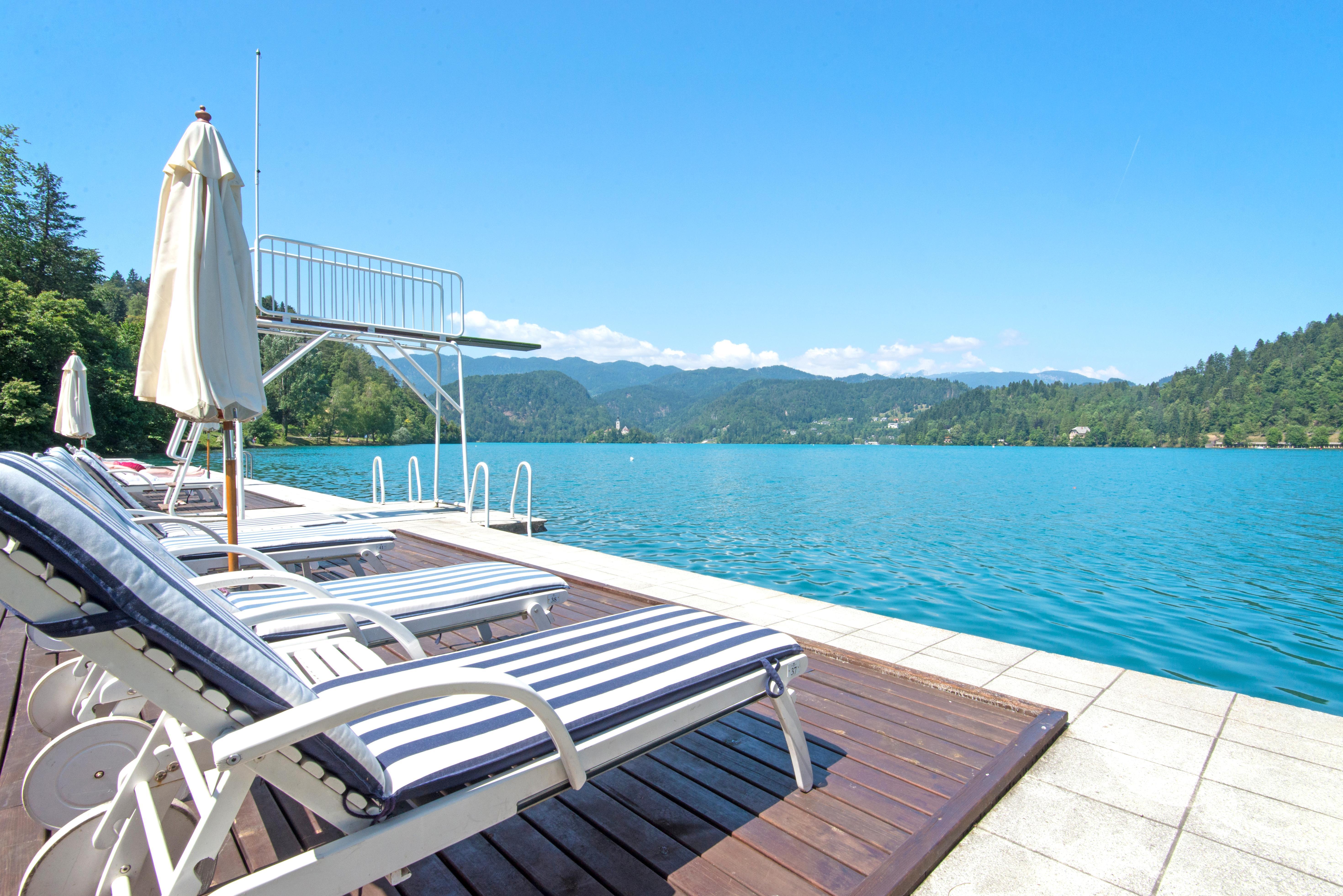 Grand Hotel Toplice - Small Luxury Hotels Of The World Bled Esterno foto View of the lake
