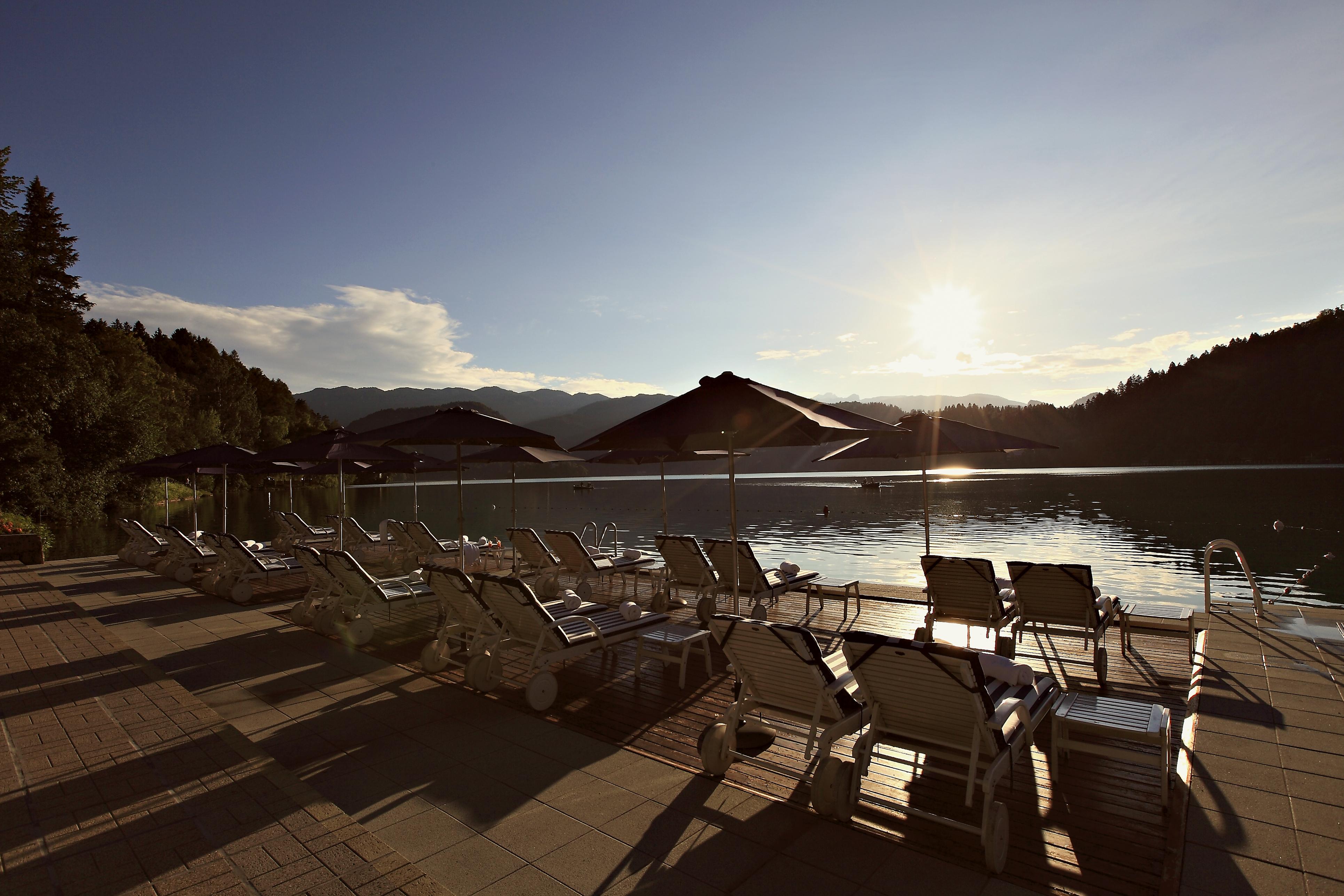 Grand Hotel Toplice - Small Luxury Hotels Of The World Bled Esterno foto View of the lake