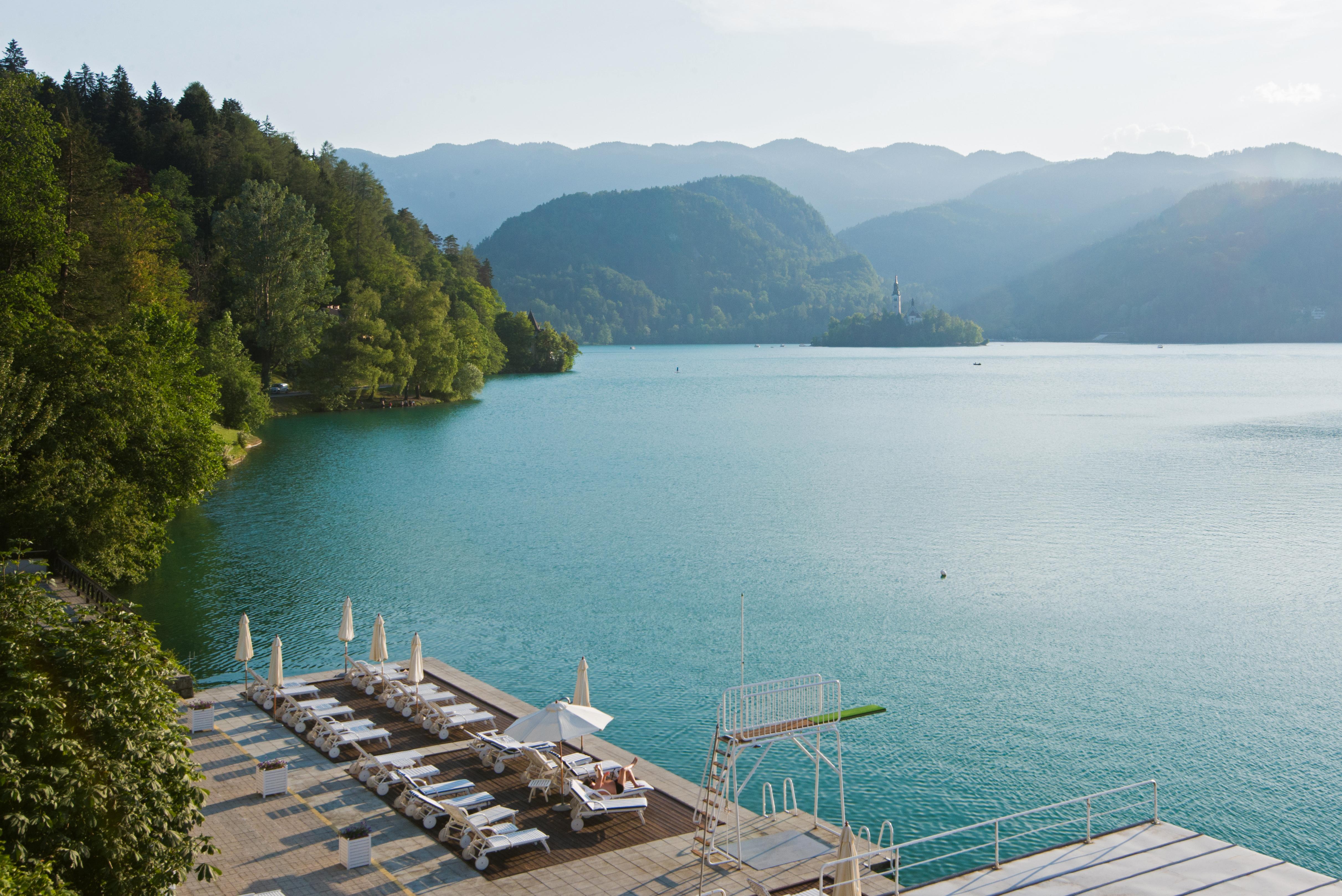 Grand Hotel Toplice - Small Luxury Hotels Of The World Bled Esterno foto View of the lake